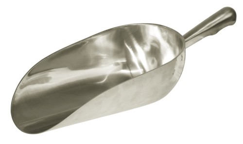 Łopatka do paszy, aluminium, 900 g, zaokrąglona, Kerbl - Intertraktor