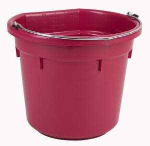Wiadro FlatBlack, 20 l, różowy, Kerbl