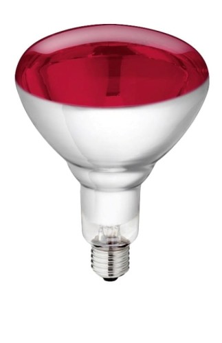 Promiennik podczerwieni, żarówka 150 W, czerwona, szkło hartowane, Philips - Intertraktor