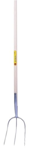 Widły z trzonkiem z drewna jesionowego nielakierowanego, 135 cm, 3 zęby, 26 x 20 cm, Kerbl - Intertraktor
