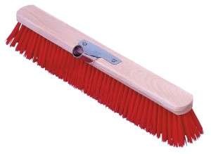 Szczotka z uchwytem na kij Classic, 40 cm, czerwona, Kerbl