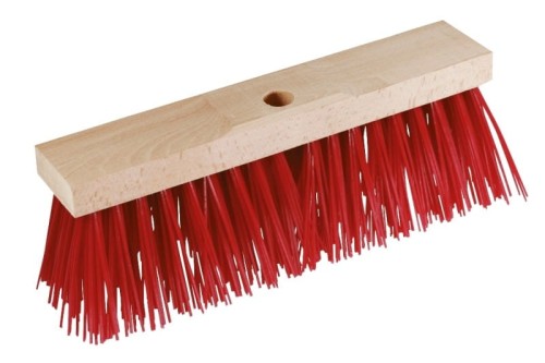 Szczotka drewniana z włosiem z tworzywa sztucznego, 42 cm, Kerbl - Intertraktor