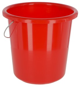Wiadro z tworzywa sztucznego, 10 l, czerwone, Kerbl