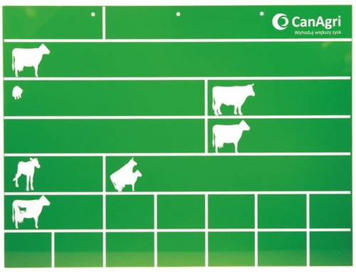 Tablica stanowiskowa, 40 x 30 cm, zielona, Can Agri - Intertraktor