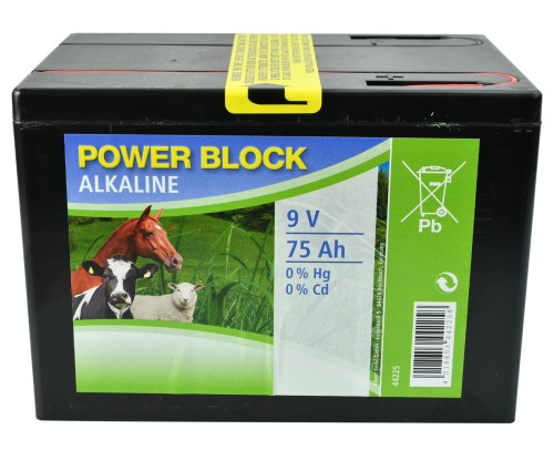 Bateria alkaliczna do elektryzatora, 9 V, 75 Ah, Kerbl - Intertraktor