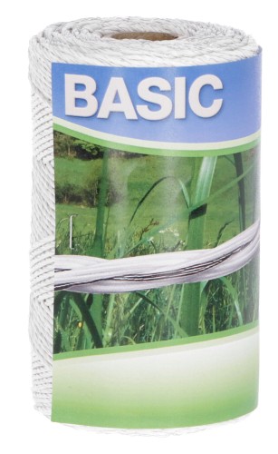 Plecionka ogrodzeniowa BASIC, 250 m, biała, Kerbl - Intertraktor