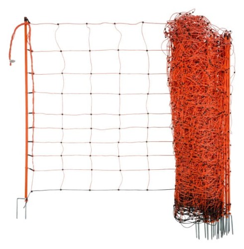 Siatka dla owiec OviNet, 50m, 90 cm, podw. szpic, pomarańczowa, Kerbl - Intertraktor