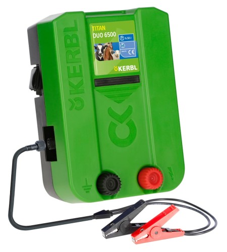 Elektryzator uniwersalny TITAN DUO 6500, na dziki, dla koni, bydła, owiec i kóz, 6,5 J, Kerbl - Intertraktor