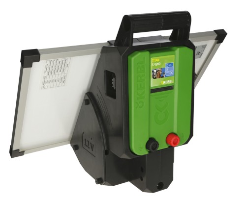 Elektryzator solarny TITAN S 4200, dla koni, bydła, owiec i kóz, 4,2 J, Kerbl - Intertraktor
