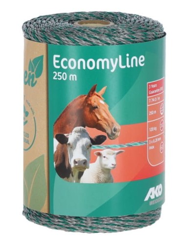 Plecionka ogrodzeniowa ECONOMY, 250 m, zielono-szara, Kerbl - Intertraktor
