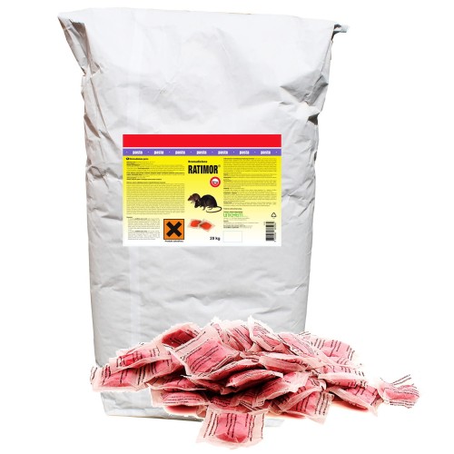 Trutka na myszy i szczury, pasta 20 kg, Ratimor, bromadiolon - Intertraktor