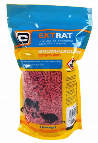 Trutka na myszy i szczury, granulat 1 kg, bromadiolon, Extrat. - Intertraktor