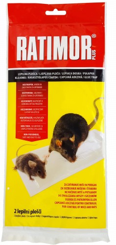 Pułapka klejowa na myszy i szczury, 2 arkusze, 280  x 140 mm, Ratimor - Intertraktor