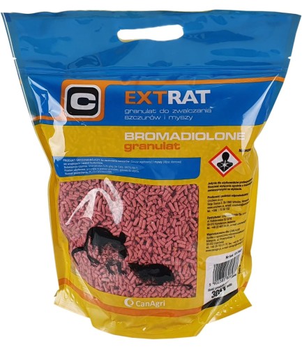 Trutka na myszy i szczury, granulat 3 kg, bromadiolon, Extrat. - Intertraktor
