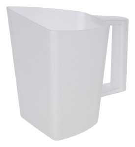Miarka z uchwytem do paszy, 2 l, przezroczysty, Kerbl