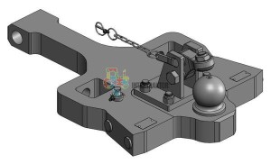 Płyta nośna zaczepu K80® MF Dyna-6 7719-7726 (+165 mm) 009603221A11