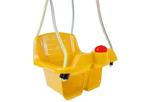 Huśtawka Kubełkowa Żółta 5037 Dla Dzieci - Intertraktor
