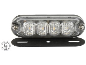 LED Obrysowe lampy ostrzegawcze, Interference: Class 3, Funkcje: jeden błysk, Podwójny błysk, 12-24V S.152729
