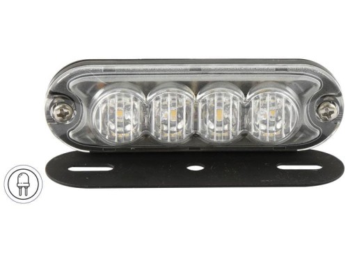 LED Obrysowe lampy ostrzegawcze, Interference: Class 3, Funkcje: jeden błysk, Podwójny błysk, 12-24V S.152729 - Intertraktor