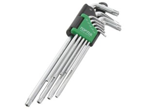9szt. Bardzo długie profesjonalne klucze Torx S.166761