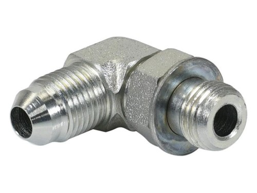 Adapter hydrauliczny 1/2'' JIC Męski x 1/2'' UNF Męski 90° kolano pozycyjne kute S.52153 - Intertraktor