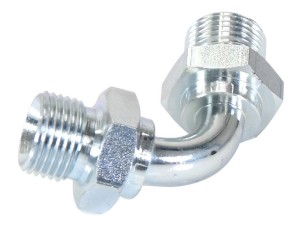 Adapter hydrauliczny 1/2'' BSP Męski x 1/2'' BSP Męski 90° Swept Elbow S.14121