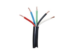 żyłowy kabel elektryczny - 5 Rdzeń, 1.5mm² Przewód, Czarny (Długość: 5M), (agropak) S.166494