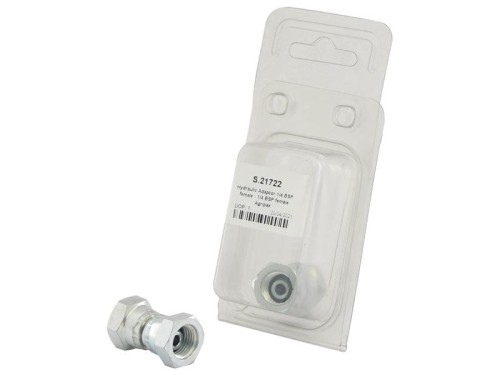 Adapter hydrauliczny 1/4'' BSP Obrotowa żeńska x 1/4'' BSP Obrotowa żeńska (agropak 1szt.) S.21722 - Intertraktor