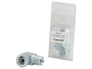 Adapter hydrauliczny 1/2'' BSP Męski x 1/2'' BSP Obrotowa żeńska 90° Kolanko kompaktowe (agropak 1szt.) S.21114