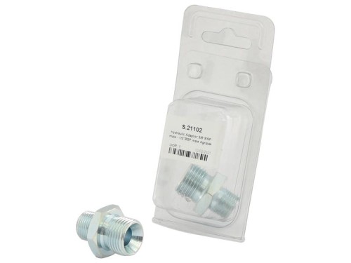 Adapter hydrauliczny 3/8'' BSP Męski x 1/2'' BSP Męski (agropak 1szt.) S.21102 - Intertraktor