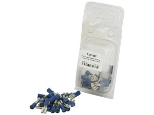 Końcówka na Kabel, Double Grip - Żeński, 6.3mm, Niebieska (1.5 - 2.5mm) (agropak 25 szt) S.163597