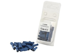 Końcówka Na Kabel, Double Grip - Żeński, 6.3mm, Niebieska (1.5 - 2.5mm), (agropak 25 szt) S.163598