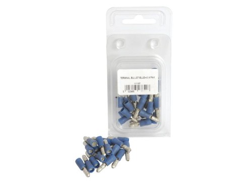 Końcówka Na Kabel, Double Grip - Męski, 4.0mm, Niebieska (1.5 - 2.5mm) (agropak 25 szt) S.163593 - Intertraktor