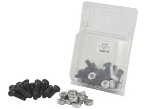 Śruba z nakrętką - M10 x 38mm, Wytrzymałość na rozciąganie 8.8 (15 szt agropak) S.27539