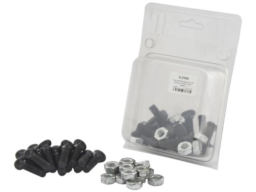 Śruba z nakrętką - M10 x 38mm, Wytrzymałość na rozciąganie 8.8 (15 szt agropak) S.27539 - Intertraktor