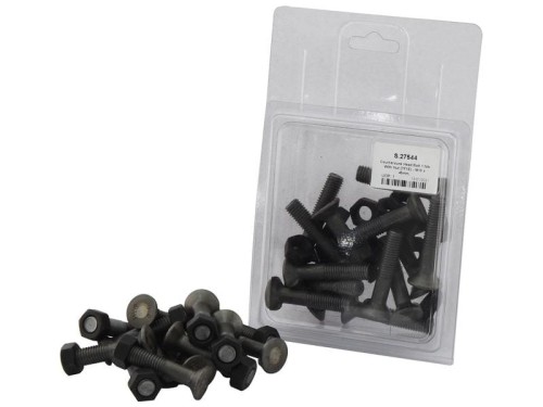 Okrągła śruba z łbem stożkowym i nakrętką - M10 x 45mm, Wytrzymałość na rozciąganie 8.8 (14 szt agropak) S.27544 - Intertraktor