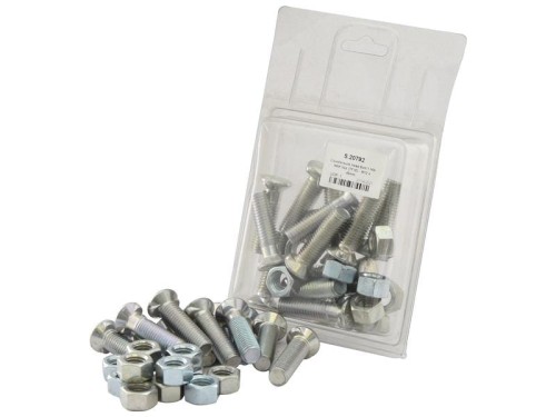 Śruba z nakrętką - M12 x 45mm, Wytrzymałość na rozciąganie 8.8 (12 szt agropak) S.20792 - Intertraktor