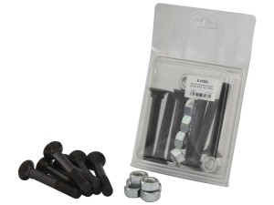 Śruba z nakrętką - M12 x 80mm, Wytrzymałość na rozciąganie 8.8 (6 szt agropak) S.27583