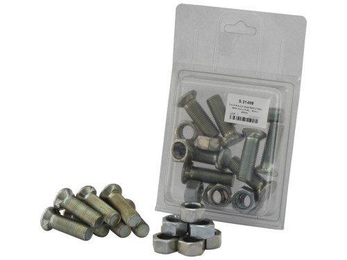 Śruba z nakrętką - M14 x 45mm, Wytrzymałość na rozciąganie 8.8 (8 szt agropak) S.21489 - Intertraktor