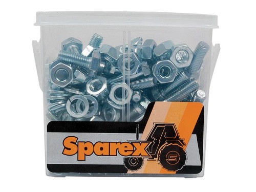 Śruba metryczna, Wymiar: M6 - 10x25 - 75mm (DIN 931) 100 szt Mała łopatka S.14734 - Intertraktor