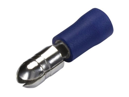 Końcówka Na Kabel, Double Grip - Męski, 4.0mm, Niebieska (1.5 - 2.5mm) S.163557 - Intertraktor