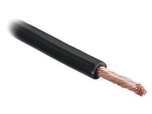 żyłowy kabel elektryczny - 1 Rdzeń, 10mm² Przewód, Czarny (Długość: 50M) S.139741