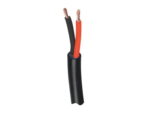 żyłowy kabel elektryczny - 2 Rdzeń, 2.5mm² Przewód, Czarny (Długość: 50M) S.139720 - Intertraktor