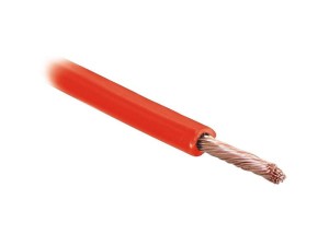 żyłowy kabel elektryczny - 1 Rdzeń, 1.5mm² Przewód, Czerwony (Długość: 10M), (agropak) S.23614