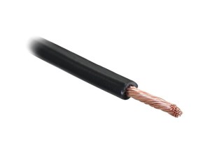 żyłowy kabel elektryczny - 1 Rdzeń, 2.5mm² Przewód, Czarny (Długość: 10M), (agropak) S.26966