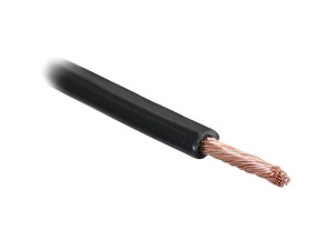 żyłowy kabel elektryczny - 1 Rdzeń, 2mm² Przewód, Czarny (Długość: 10M), (agropak) S.23617