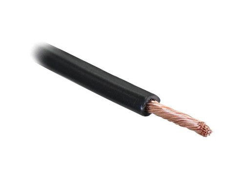 żyłowy kabel elektryczny - 1 Rdzeń, 2mm² Przewód, Czarny (Długość: 10M), (agropak) S.23617 - Intertraktor
