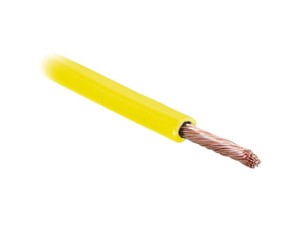 żyłowy kabel elektryczny - 1 Rdzeń, 2mm² Przewód, żółty (Długość: 10M), (agropak) S.23621