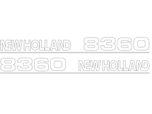 Zestaw naklejek - Ford / New Holland 8360 S.152875 - Intertraktor