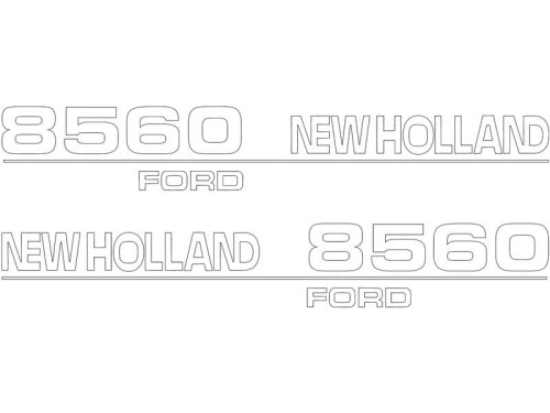 Zestaw naklejek - Ford / New Holland 8560 S.152877 - Intertraktor